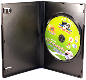 Футляр Amarey box (Амарей бокс) с корешком 14 мм Grafit для 1 DVD диска с односторонней листовкой.