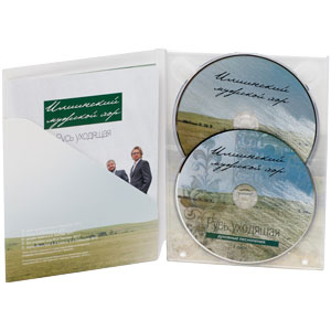DigiPack DVD для 2-х дисков на 1 трее 4-х страничный с буклетом в кармане